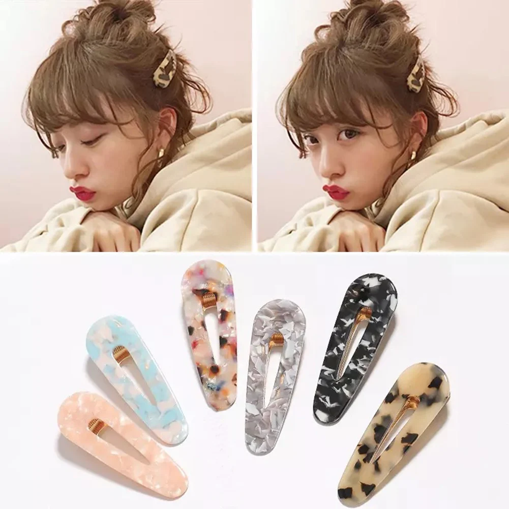 

Japanese Vintage Acetate Leopard Colorful Hair Clips Sweet Women Girls Bobby Pins Barrette Hair Accessories For Gifts Headwear