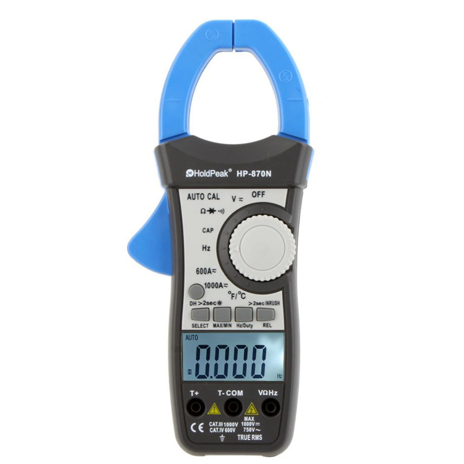 

Hot Sale Holdpeak Hp-870N 1000A True Rms Auto Range Digital Clamp Meters Capacitor Temperature Meter 6000 Counts With Dual Lcd