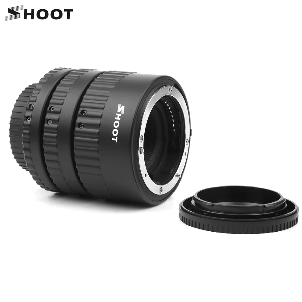 

SHOOT XT-365 Auto Focus AF Macro Extension Tube Adapter Ring Set 12mm 20m 36mm for Nikon F-mount AF Lens for Nikon DSLR Cameras