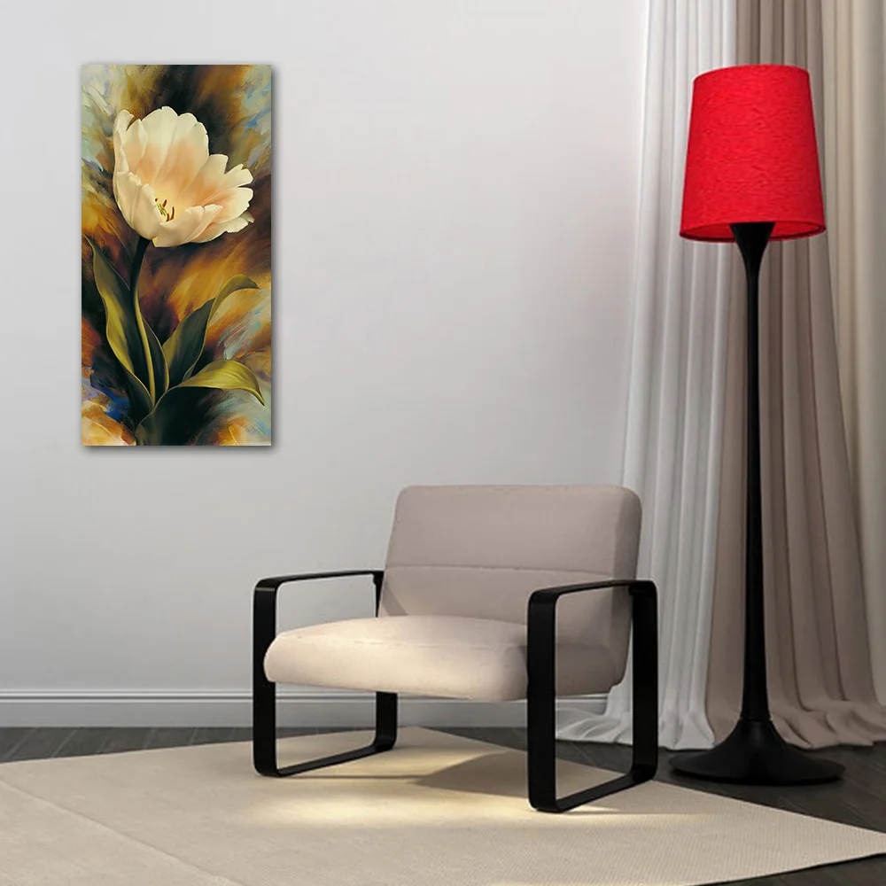 

Flower Home Decoration Frameless Print Modern Abstract Fashion Print Bedroom Living Room Home Decro Wall Art Painting
