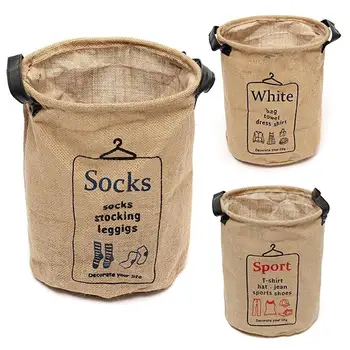 

Large Folding Laundry Clothes Baskets For Storage Domestic Clothes Barrel Bags Children Toys Organizer