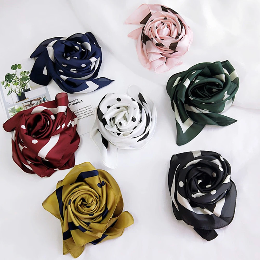 Scarf Luxury Striped Hijab Pure Silk Shawl Scarfs Foulard Head Wraps Silk Head Neck Satin Hair Ties Headband Dots Square Scarf Scarf Luxury Striped Hijab Pure Silk Shawl Scarfs Foulard Head Wraps Silk Head Neck Satin Hair Ties Headband Dots Square Scarf