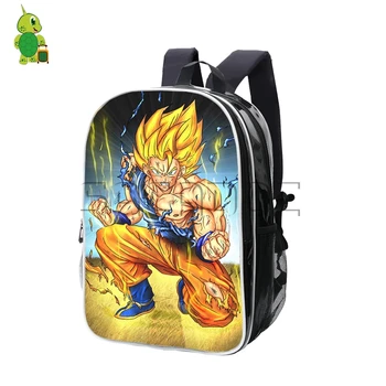 

Anime Dragon Ball Z Pu Backpack Students Book Bag Super Saiyan Goku Vegeta School Backpacks for Teenagers Boys Travel Rucksack