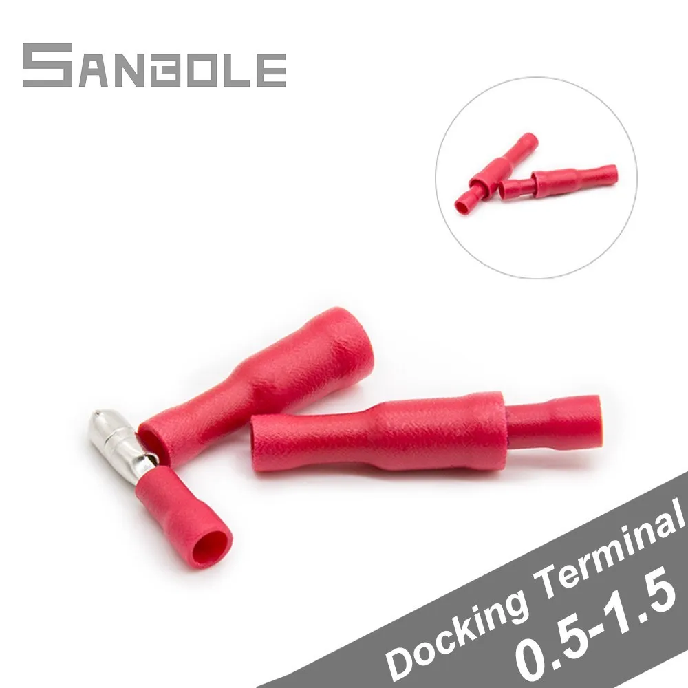 

Terminal Red Bullet Shape Male And Female Wire Connection Plug Fast Docking 0.5-1.5 square 10A Connectors (500SET/1000PCS)
