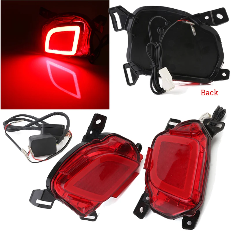 

Rear Bumper Light Red LED Tail Fog Brake Lamp For Toyota Highlander 2014 2015 2016 2017 2018 Car Rear Light Tair Lamps