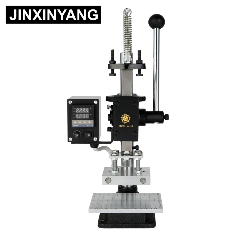 JINXINYANG машина для горячего тиснения фольгой ручная Бронзирующая машина для тиснения кожи и дерева
