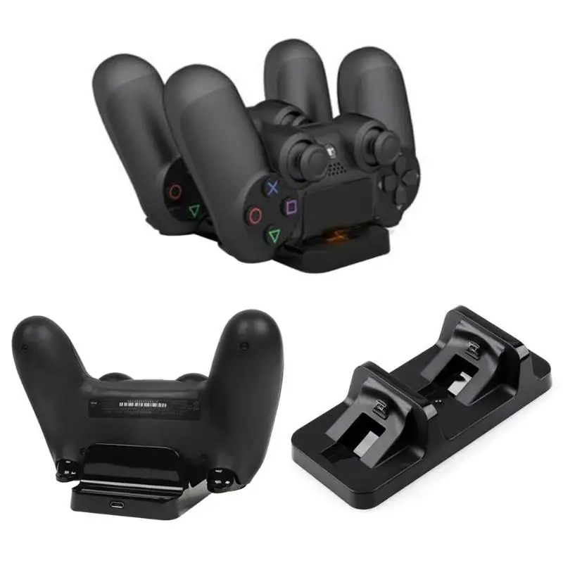 

Double Handle Chargers Dual USB Charging Dock Station Stand for Playstation 4 PS4 Wireless Controller High Quality Charging Dock