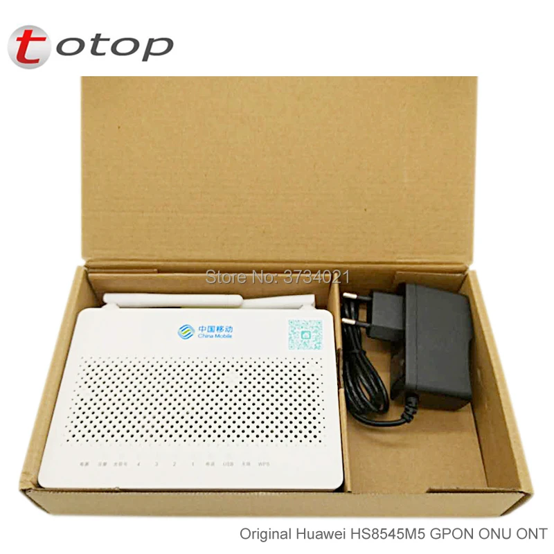 Маленький размер Huawei HS8545M5 GPON ONU ONT 1GE + 3FE 1TEL USB Wifi английская прошивка с китайским