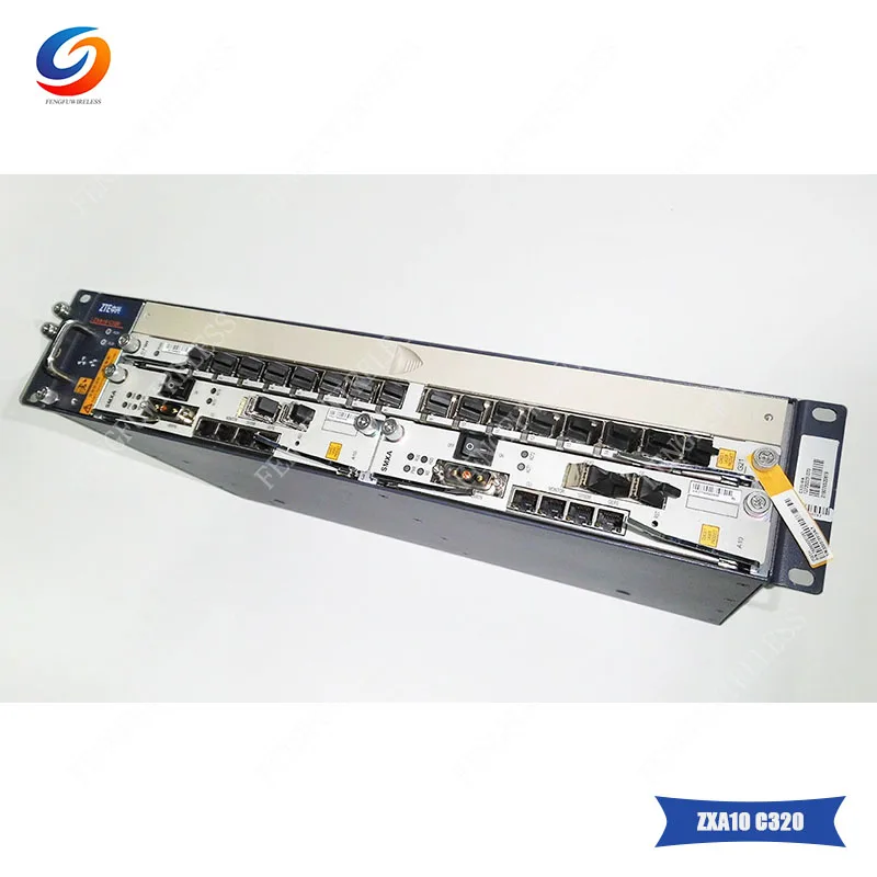 Оригинальный Новый 1000M GPON OLT ZTE C320 SMXA/1 карта * 1 шт. с PRAM 8 портами GTGO C + блок питания AC