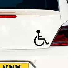 15*13.6cm Handicap wózek inwalidzki znak naklejka winylowa Die Cut naklejka motocykl suv zderzak samochodowy okno Laptop stylizacje samochodów Symbol