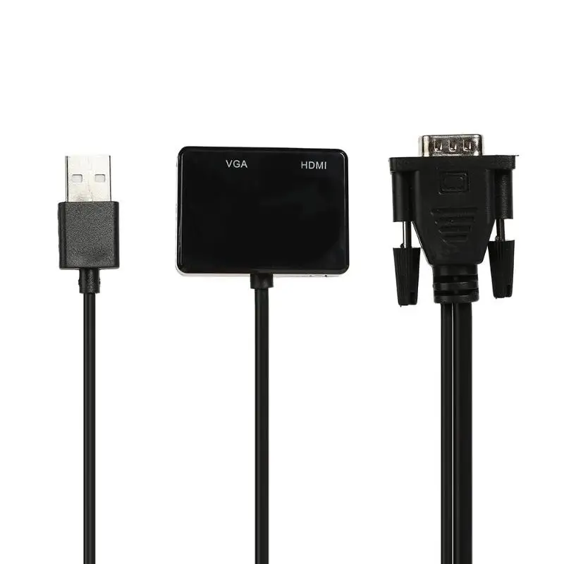 

1080P VGA Male to HDMI VGA Female Converter for PC Laptop Monitor Digital VGA HDMI Adapter Cable With Audio Output