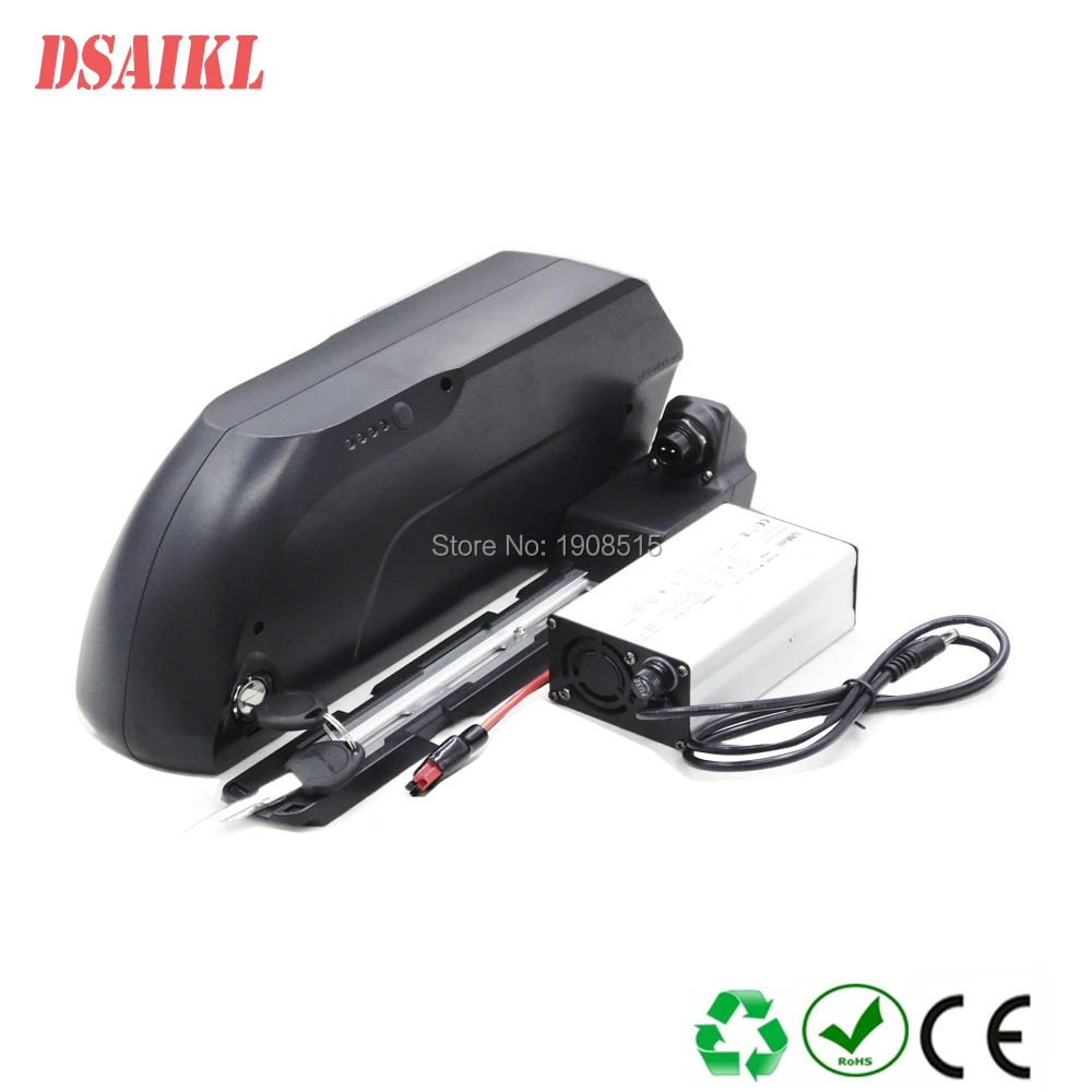 

Tiger shark battery 52V 14Ah use Sanyo GA cells for 8FUN BBSHD 1000W electric bike bottle battery pack with charger