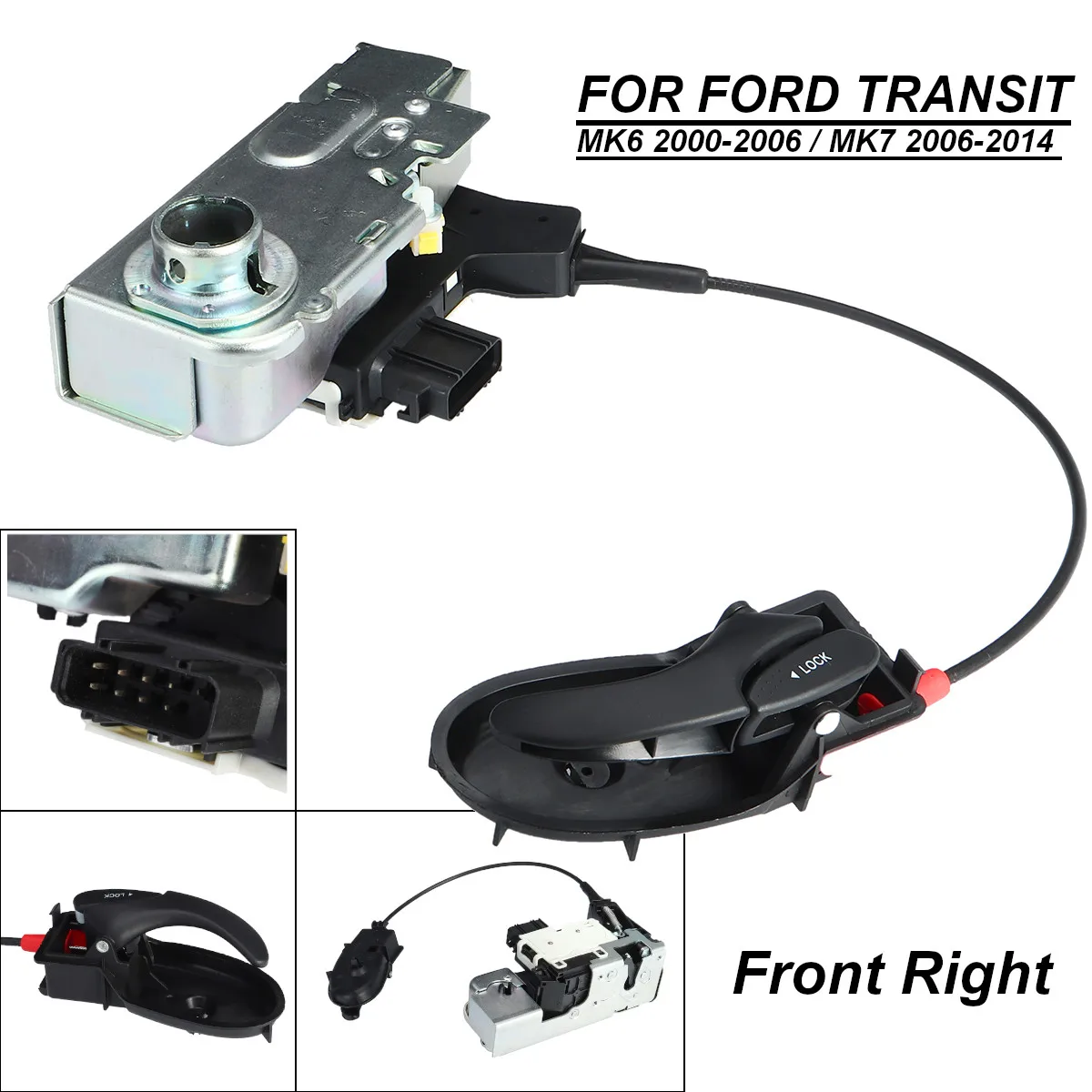 

Car Front Right Door Lock Latch Driver Side/ Off Side for FORD TRANSIT MK6 MK7 2000-2014
