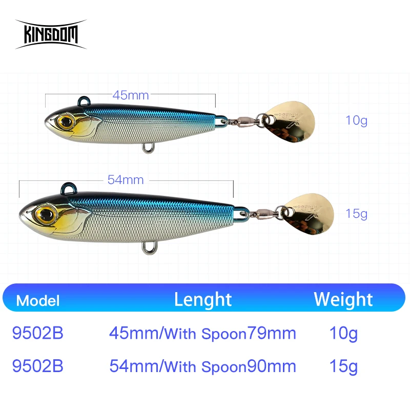 Королевство VIB рыболовные приманки высокое качество 45 мм/10 г 54 мм/15 г искусственные приманки два типа действий воблеры рыболовные снасти