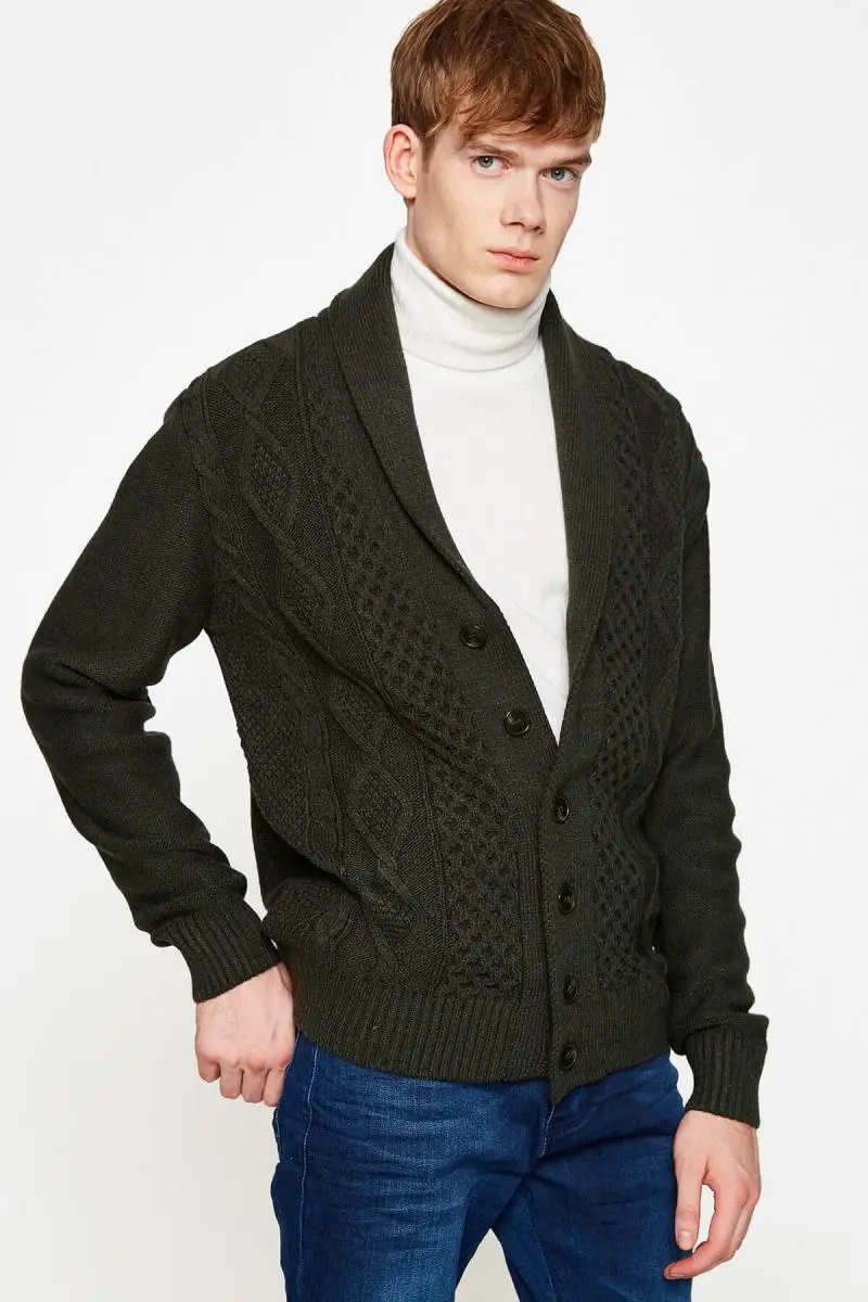 

Koton Male Green Cardigan 8KAM94607OT