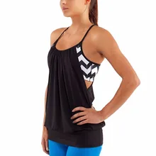 2 шт Тощий спортивной одежды фитнес-плотно футболка для спортзала или йоги Run спортивный костюм Для женщин бодибилдинг Йога укороченный топ топы Футболка