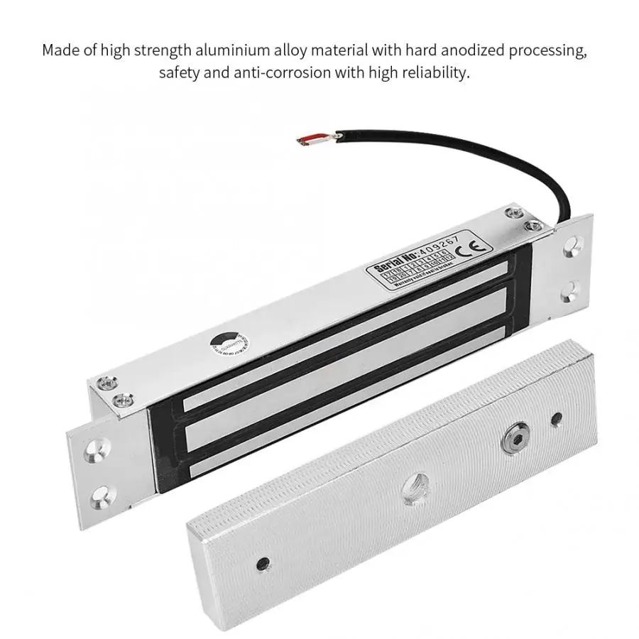 Магнитный замок DC 12 V 180 kg удерживающая сила Встроенный Электрический магнитный замок электромагнитный замок контроль доступа магнитный замок ключ