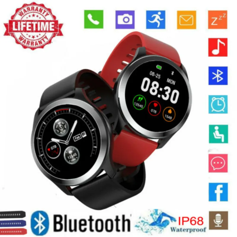 

PPG+ECG Smart Watch Heart Rate Steps Blood Pressure Monitor Tracker with Camera