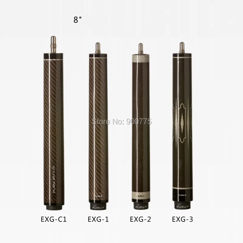 

fury cue extension 8" Cue extension with bumper (Radial joint pin ) EXG series Carbon waved Technology rod