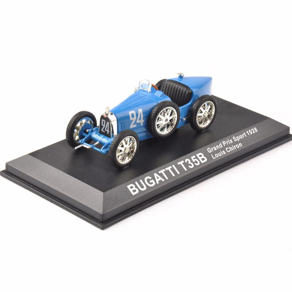 Новые специальные детские игрушки литье под давлением 1/43 T35b синий Bugatti Grand Prix | Отзывы и видеообзор