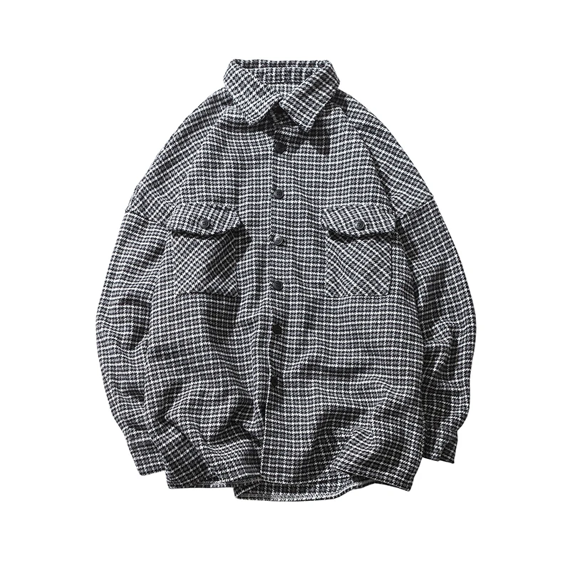 

2018 New Long-Sleeved Quality men Shirt Thickness camisa hombre streetwear Dress Men'S Business Casual Cotton Clothes Big Size