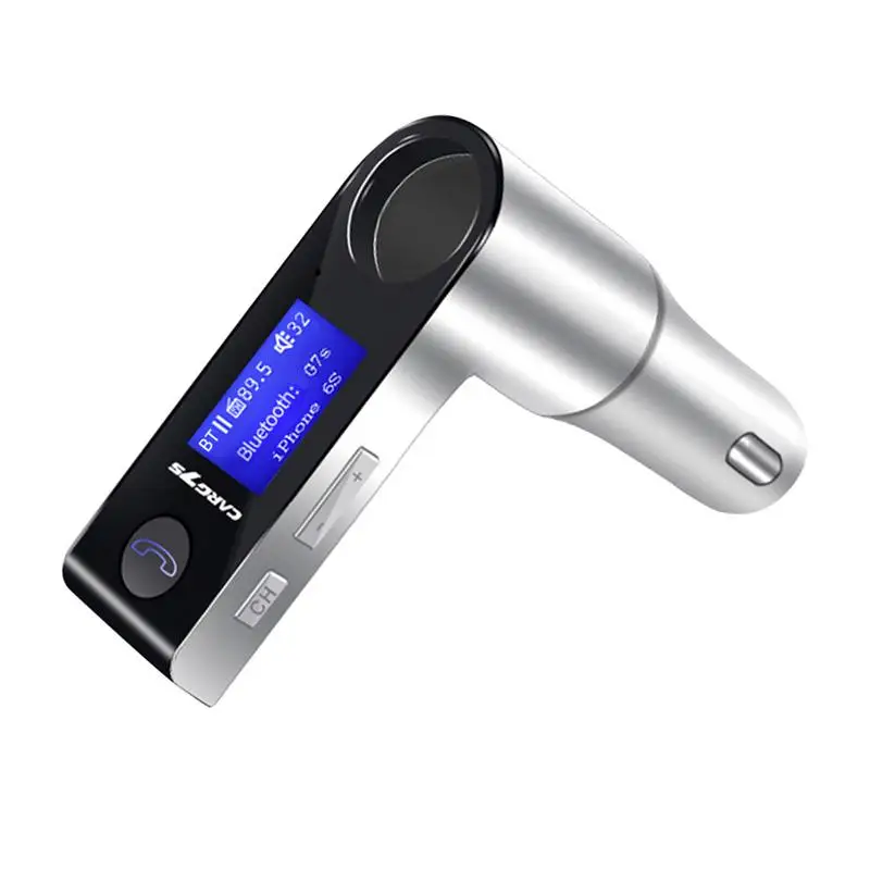 

G7S Car MP3 Bluetooth FM Transmitter Wireless FM Radio Adapter Dual USB Hands-Free Calling AUX Output HD LCD Display Car Charger