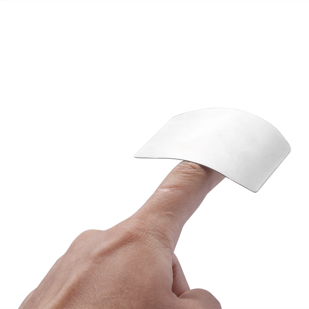 

1Finger Guard Protection Finger Chop Safe Slice Stainless Steel Kitchen Hand Protector Knife Finger Protection Tools