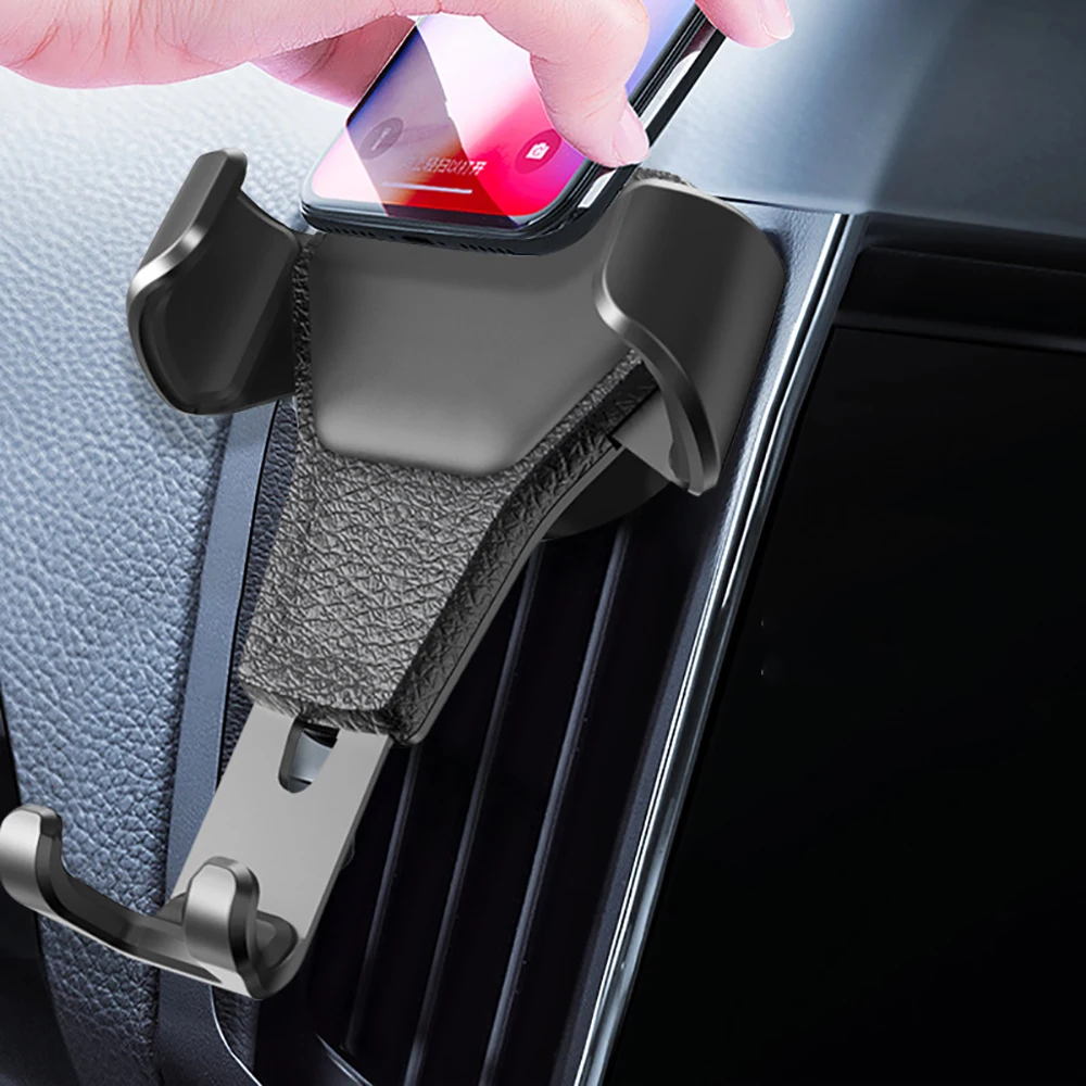 

Air Vent Mobile Phone Holder Clip Mount Gravity No Magnetic Cellphone Stand Support For Phone GPS Navigation for IPhone Xiaomi