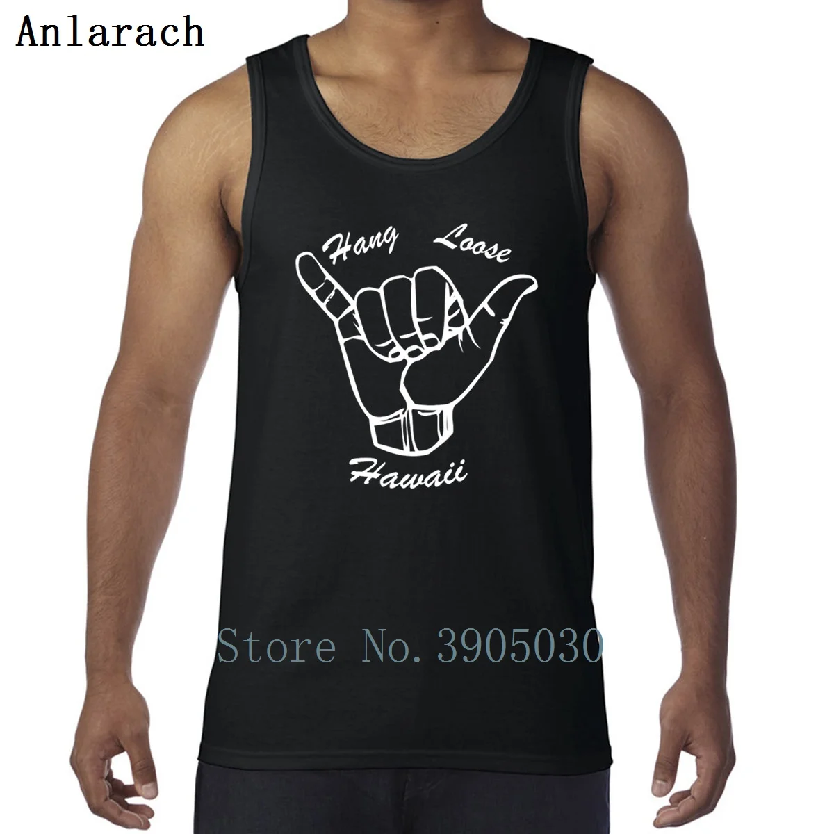 

Hawaii Hang Loose Vests Original Summer Cute Designs Tank Top Men Humor Basic Solid Plus Size Anlarach Singlets