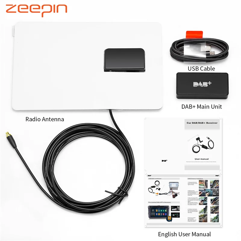 Универсальный DAB + приемник антенна с USB адаптером для Android 4 5 1 6 7 Автомобильный