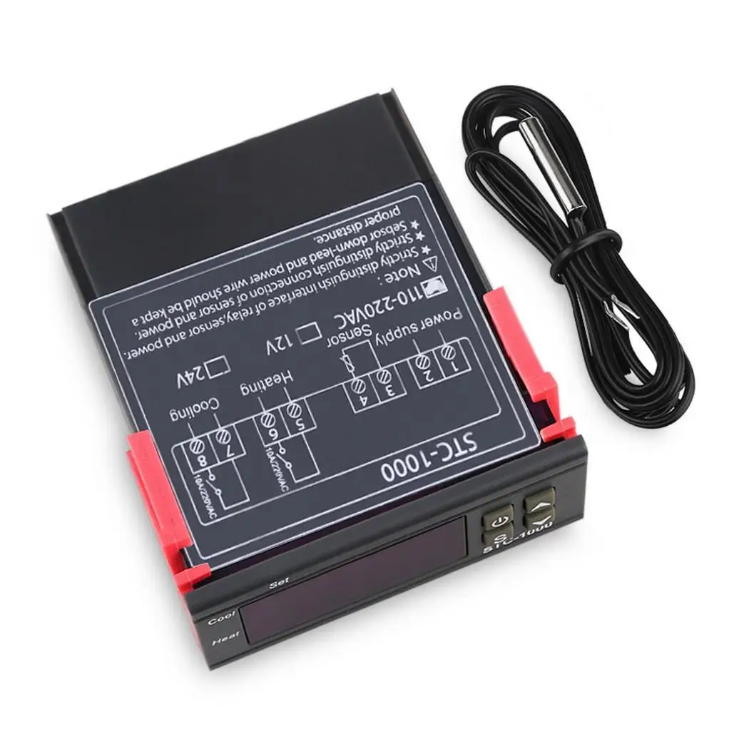

Digital Alarm Temperature Controller With Heating And -50 ~ 110 Cooler 0.1 1 10A / 240VAC,Heat: 10A / 240V 120g