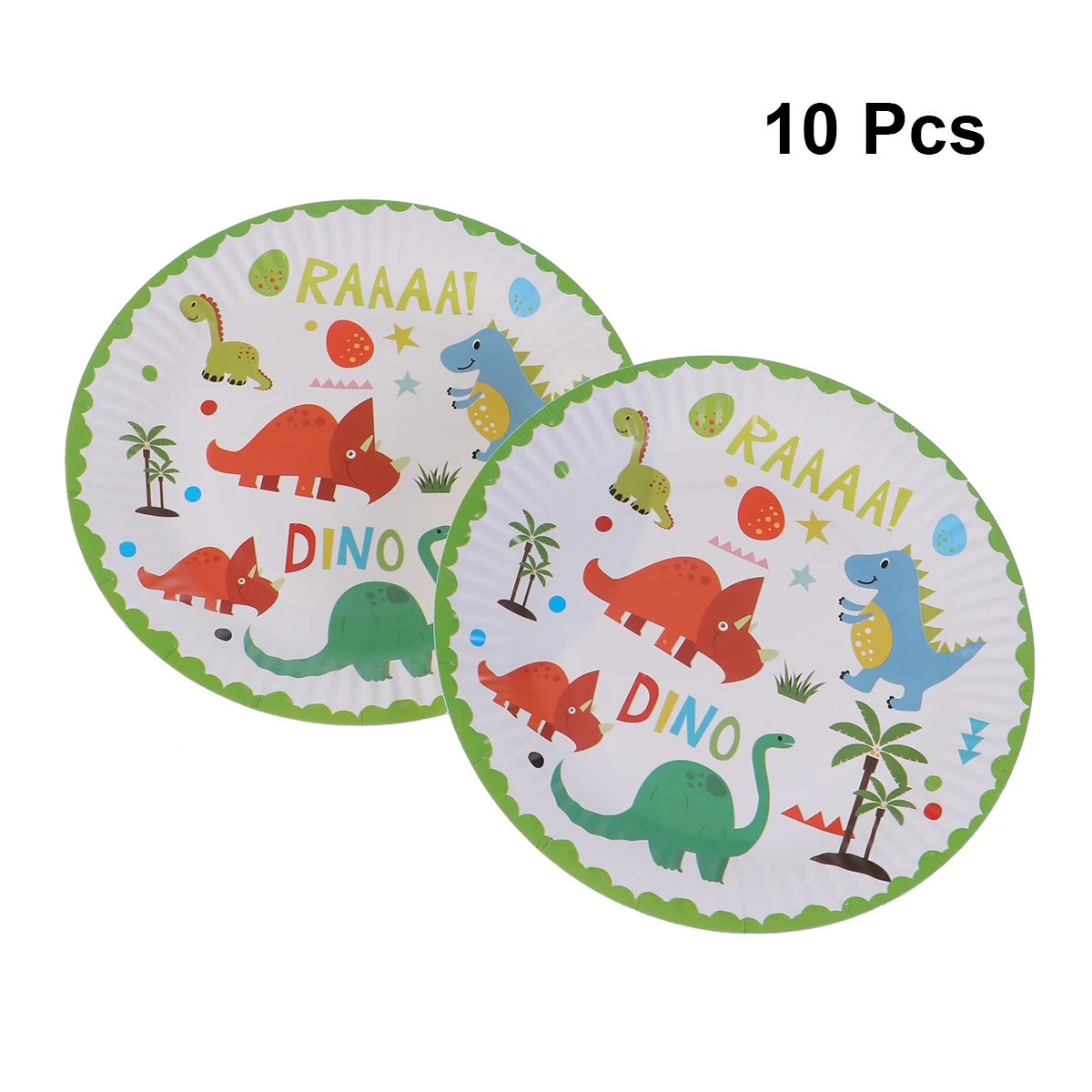 

10Pcs 7 Inch Paper Plates Round Party Supplies Papers for Banquet Birthday Party Wedding Party