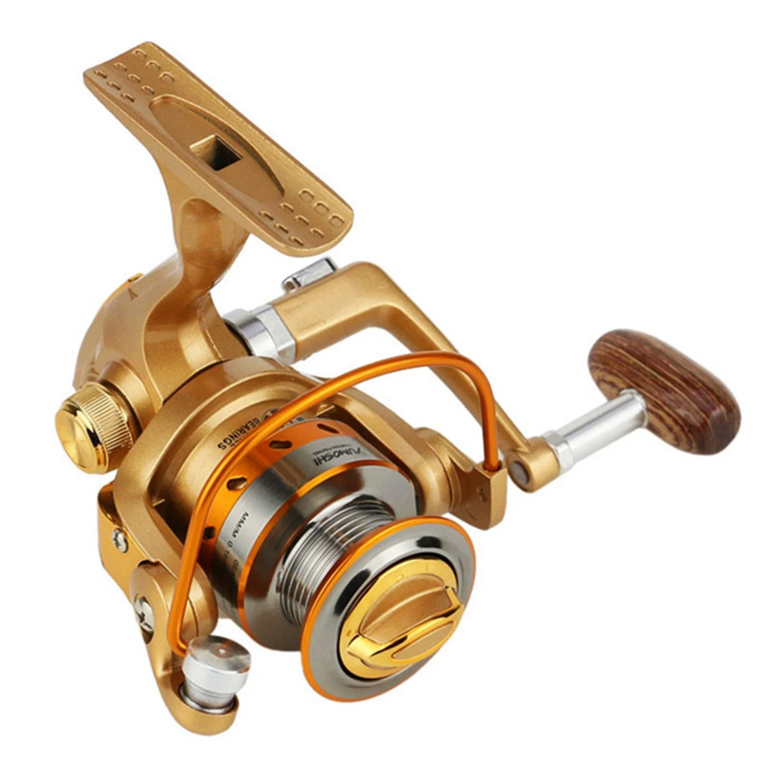 HOT-Yumoshi Mini Small Fishing Reel,12+1Bb,5.5:1 Fly Fishing Wheel Spinning Reel,Engineering plastic