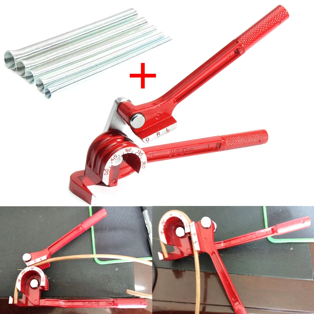 3 In 1 180 degree Tube Bender for Plumbing Copper Aluminum Pipe Spring Bending Tube 1Pc Tube