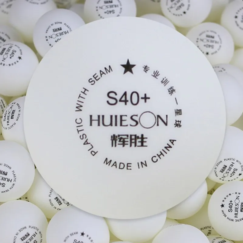 Huieson 100 قطعة/الحقيبة 1 نجمة ABS البلاستيك تنس طاولة كرات جديد المواد البيئية بينغ بونغ كرات S40 + للمراهقين التدريب