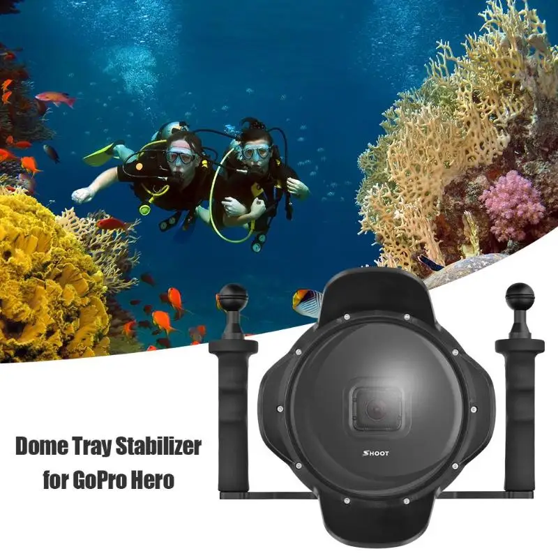 

6 inch Diving Waterproof Case Lens Hood Dome for GoPro Hero 5/6/7 Black