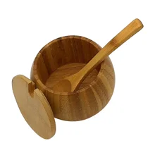 Бамбуковый контейнер, Высококачественная Водонепроницаемая круглая коробка для соли, деревянная чайная трубка, герметичные банки для зеленого чая для приправ, соленые чайные листья