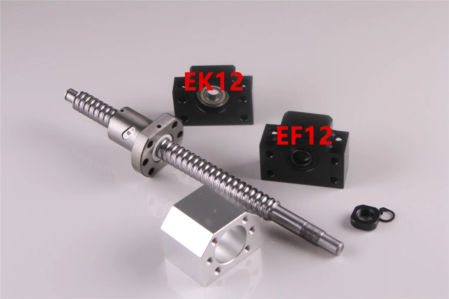

4 Set Ballscrew SFU1605 L-578mm C7 & EK/EF12 End Support&Ballnut Housing