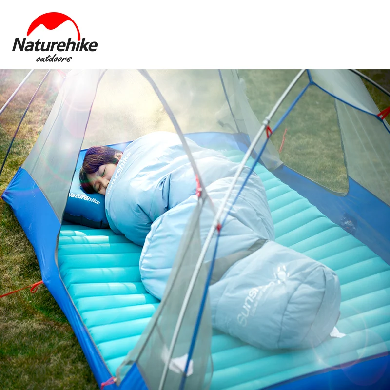 Naturehike 2 3 человека Открытый 200x120/140x9 5 см Коврик для кемпинга ТПУ надувной матрас