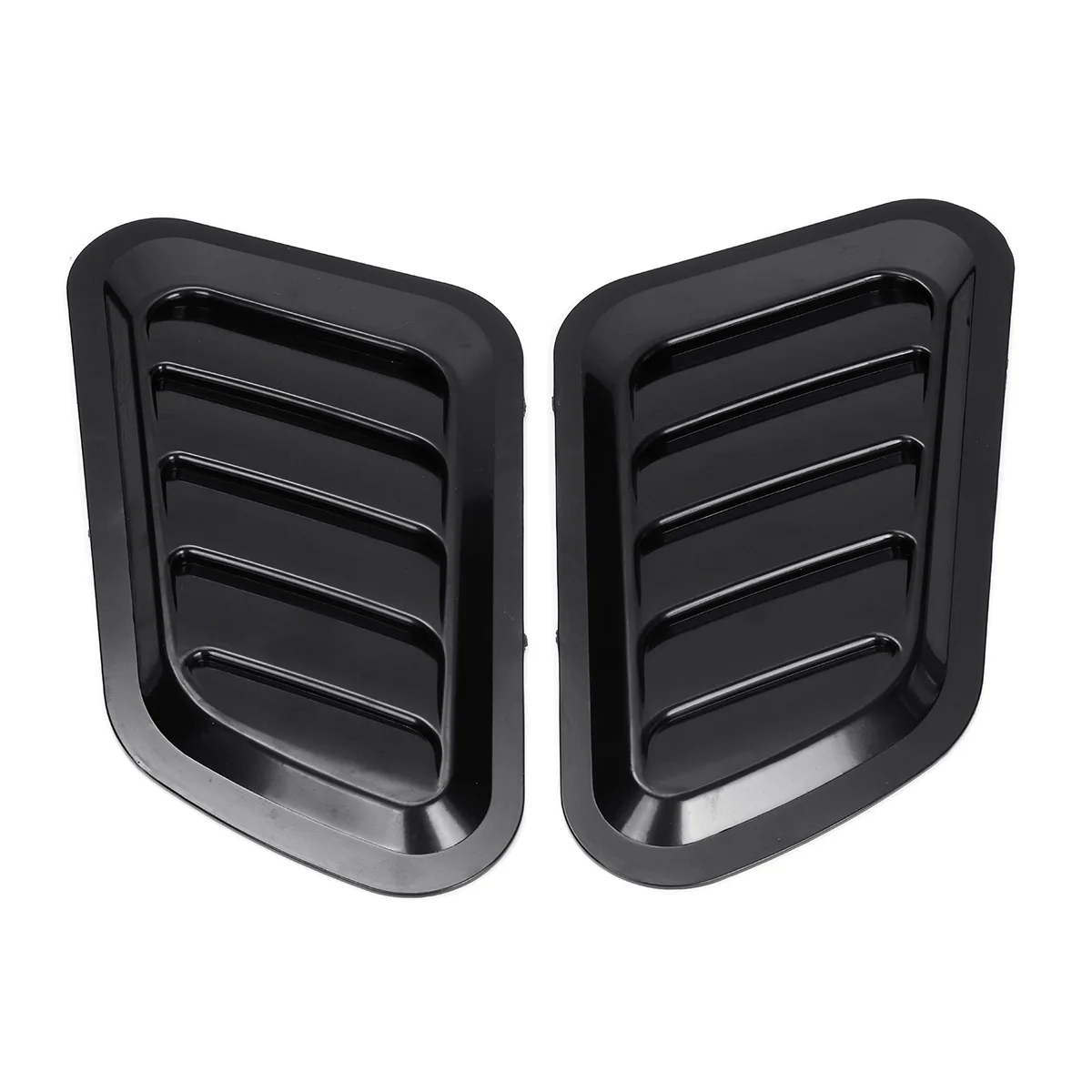  1Pair ABS Car Front Engine Cover Sticker Car Decorative Air Outlet Flow Fender Intake Scoop Turbo B