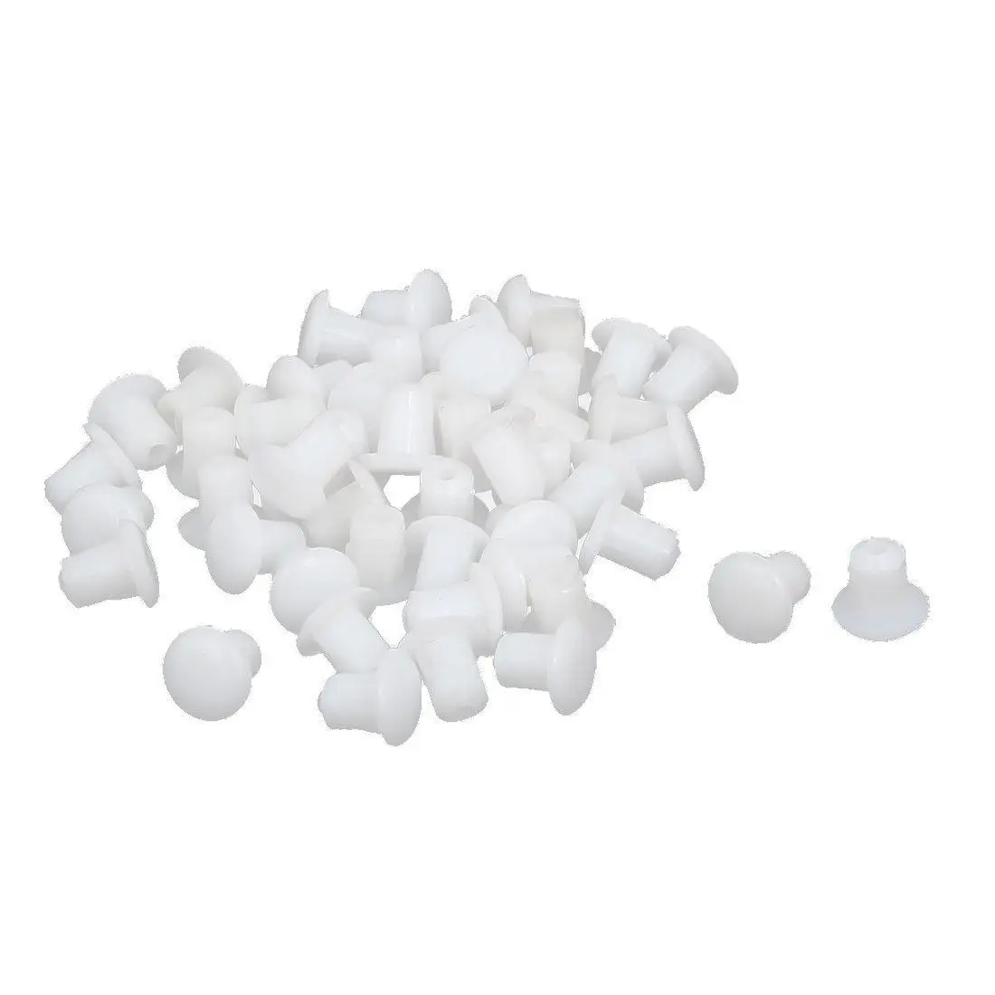 

Plastic Round Shaped Cover Screw Cap Lid White 50pcs for 5mm Dia Hole