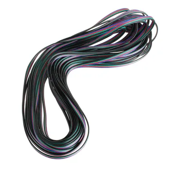 

CLAITE 20M 22 AWG 4 Pin Extension Connector Cable Wire Cord for RGB LED Strip Light Cord for 3528 5050 RGB LED Strip