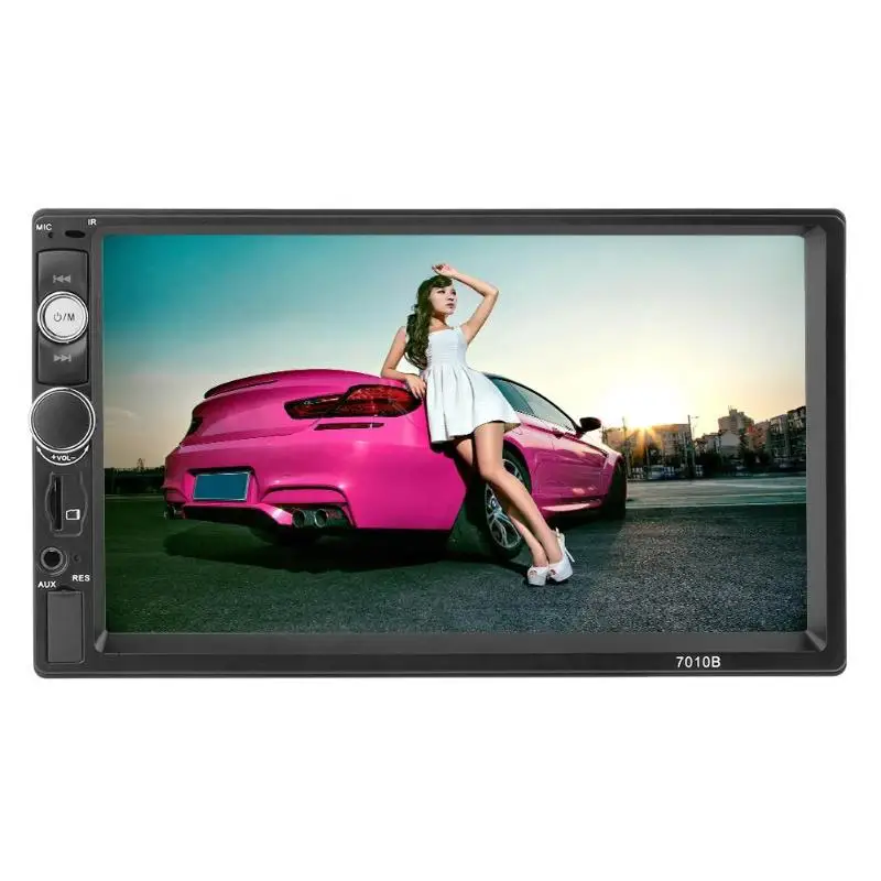 buy 2 Din Car Radio 7 inch HD Player MP5 Touch Screen Digital Display Bluetooth Multimedia USB 2din Autoradio Car Backup Monitor