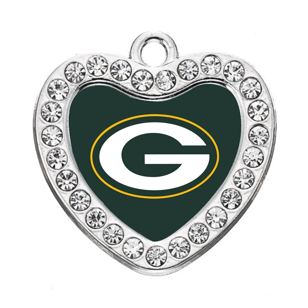 

Green Bay Packers alloy rhinestone charms diy for jewelry making