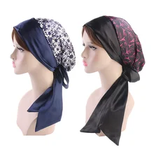 2 шт. сатиновая шапочка для химиотерапии головной убор капота турбанов крышка головы для девочек женщин