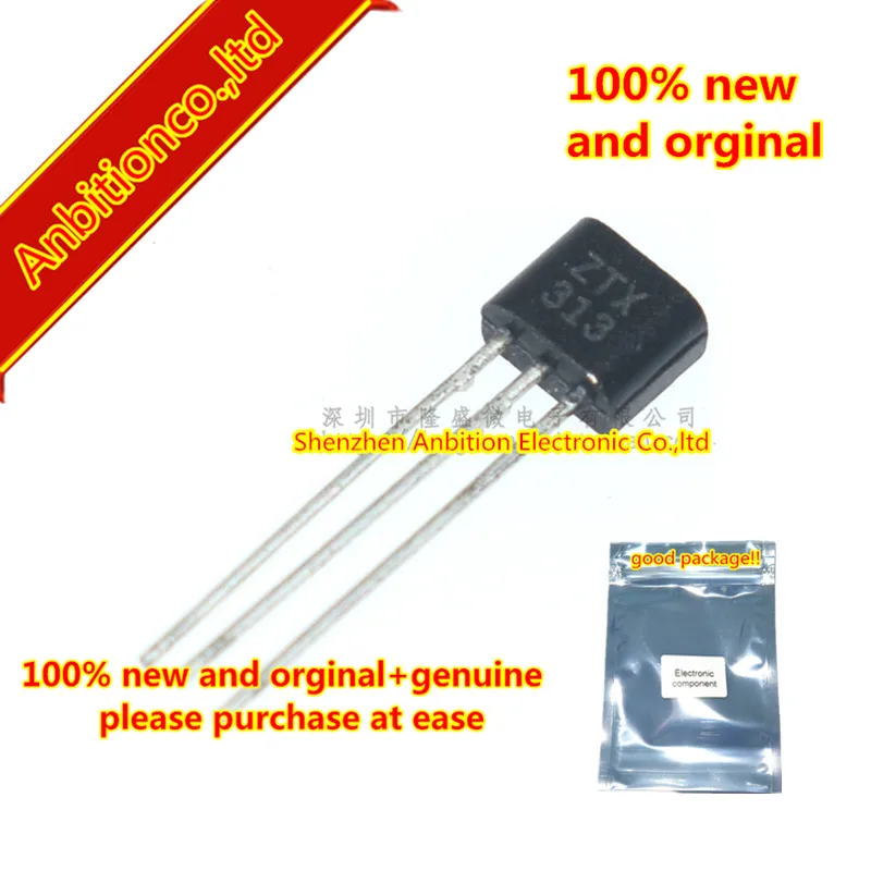10pcs 100% new and orginal ZTX313 TO-92S in stock