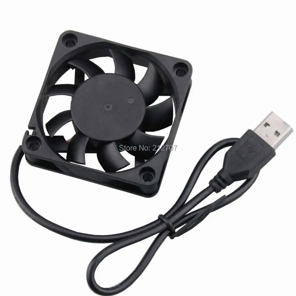 Ventilador de Refrigeração Peças Lote Gdstime 60*60x10 60mm mm 6010 s 6 cm Motor Brushless 5 Volts Usb dc 30 - - Imagem 2