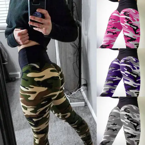 

Womens Camo Cargo Trousers Casual Pants Military Army Combat Camouflage Jeans