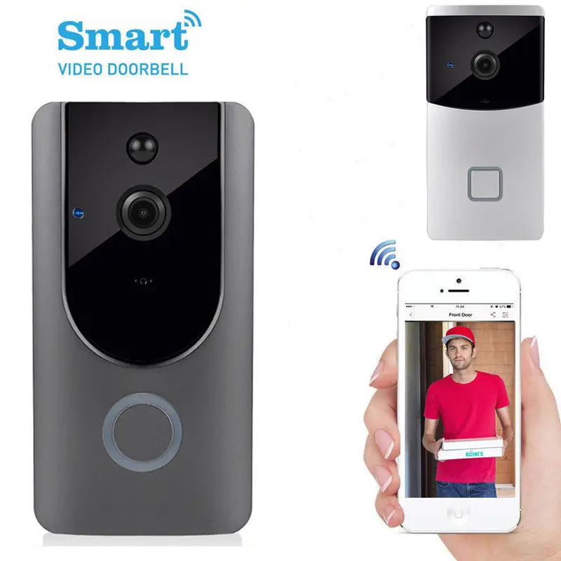 

2019 Wireless Smart WiFi Doorbell IR Video Camera Intercom Record Home Security Bell