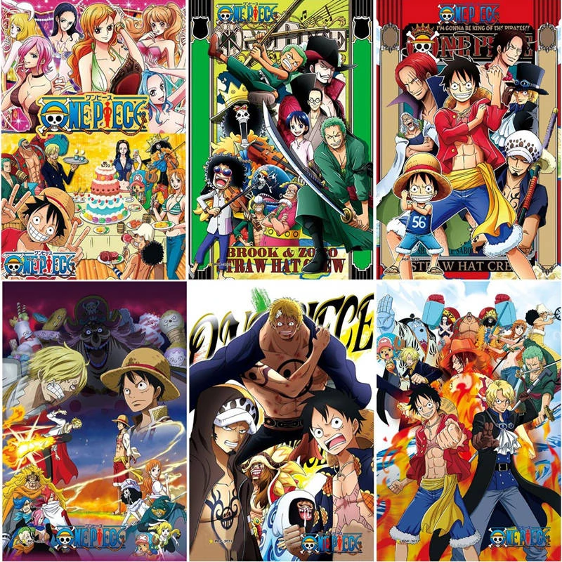 アニメワンピースポスタールフィゾロウソップナミサンジチョッパーロビンフランキーブルック図8ピース セットステッカーギフト Aliexpress Toys Hobbies
